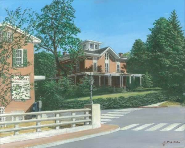 Brick House Sandy Hook - Newtown Scenes 16X20 by Rick Kuhn